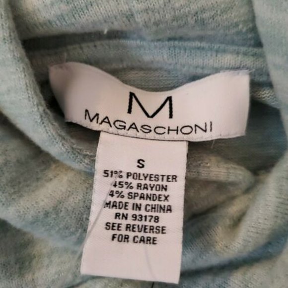 Magaschoni NWT Lagoon Heather Pull-On Hoodie - Picture 7 of 7